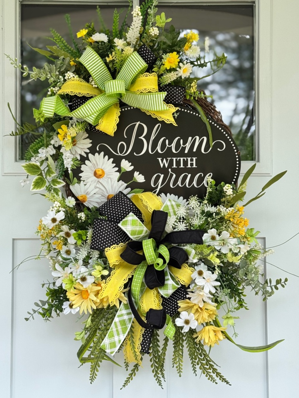 Bloom with Grace Daisy Wreath